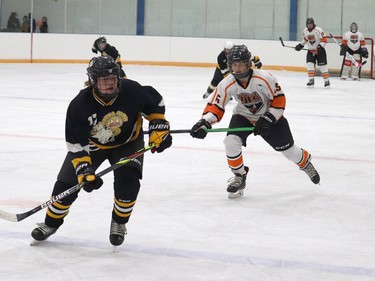 The Hanna Bantam Colts hosted Oyen on Oct. 22. The game was close initially however the Colts pulled away in the second period leaving the game with a 4-2 win over the visiting team. The Bantams next home game will be Nov. 6 against Brooks at 4 p.m. Jackie Irwin/Postmedia