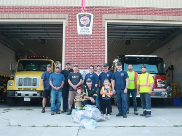 The West Grey Ayton Station Fire Department took part in the annual road clean up in mid-September.
