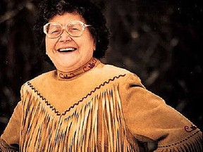 Indigenous writer Rita Joe, author of Song of Rita Joe: Autobiography of a Mi'kmaq Poet, in 1996. Carol Kennedy/Handout Photo