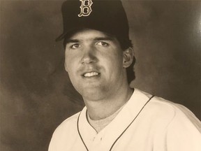 Peter Hoy of Cardinal saw action in five games with the 1992 Boston Red Sox.