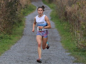 Senior girls cross-country runner Alex Campbell of the Kingston Bears.