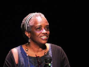Marcia Johnson, playwright and star of Serving Elizabeth, was awarded a Lifetime Membership with the PlaywrightsÕ Guild of Canada on October 24. 
 Lorraine Payette/For Postmedia Network