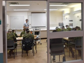 Canadian Armed Forces critical care nurses and a senior nursing officer arrive at the Royal Alexandra Hospital for orientation on Wednesday, Oct. 6, 2021, before beginning work to help alleviate strain on Edmonton's ICUs. PHOTO BY SUPPLIED /Alberta Health Services, Twitter