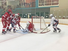 U14 AAA Trappers in action in Peterborough. Submitted Photo