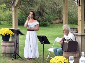 A 'Jazz by the Willows Garden Party' was held in the Ailsa Craig area Sept. 12 featuring music by Sonja Gustafson of London. Handout