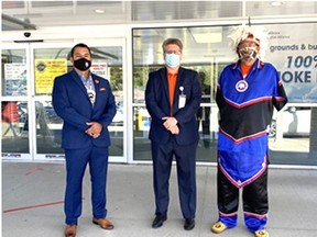 Members of the Middlesex Hospital Alliance and the Southwest Ontario Aboriginal Health Access Centre took time to recognize the National Day for Truth and Reconciliation on Sept. 30. Handout/Strathroy Age Dispatch