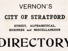 Vernon's Directories can provide a rich trove of information for researchers and archivists.
Stratford-Perth Archives