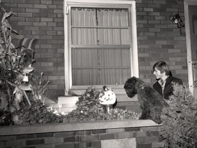 Halloween decorations are featured in this October 1066 Beacon Herald photo. (Stratford-Perth Archives)