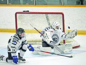 Goalie Patrick Boivin has been an early season sensation between the pipes for the Espanola Express of the NOJHL. NOJHL.com