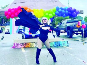 Ariana Venti poses during August's Pride event.