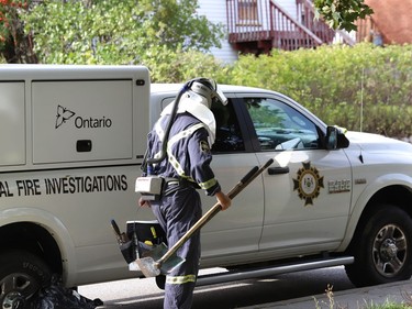 The Ontario Fire Marshal's office and Greater Sudbury Police are investigating a suspicious fire at the former location of Theatre Cambrian on Eyre Street in Sudbury, Ont. John Lappa/Sudbury Star/Postmedia Network