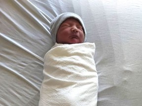 A boy, Colton Keith Alphonse Kitchekeg Wemigwans, was born to Isaac Wemigwans and Daniella Kitchekeg of Wikwemikong, on Manitoulin Island, on July 29.