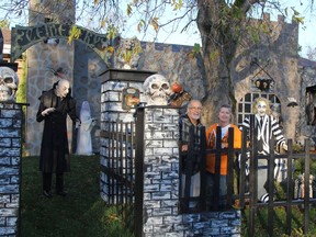 Gaetan Bellemare and his wife Suzanne, who have been attracting attention from across the city for their elaborate Halloween set-ups since 2006, have converted their residence into a gated spooky castle with a number of characters from various horror films.

RON GRECH/The Daily Press