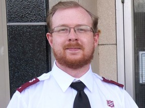 Lieutenant Drew Young, Corps Officer (Pastor) at The Salvation Army Tillsonburg. (Chris Abbott/Norfolk and Tillsonburg News)