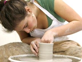 Arts columnist Dan White writes that arts and creativity are a powerful tool in improving mental health. He recommends that people become involved in creative activities, such as pottery. File photo/Postmedia Network