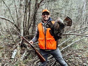 Jeff Gustafson was a pair of ruffed grouse from the past the weekend.