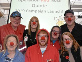 Operation Red Nose of Quinte chair Rick Watt, upper left, and volunteers will not offer the Yuletide ride-home service this holiday season after the organization's board of directors decided to scrub the fundraiser Monday to protect the health of volunteers and clients during the COVID-19 pandemic. DEREK BALDWIN FILE