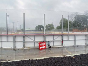 Gananoque's outdoor rink should be ripped up and replaced, according to engineer hired by town. Submitted photo