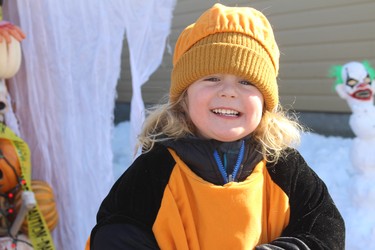 Kids of all ages enjoyed trick or treating at the Pioneer Village on Oct. 30.