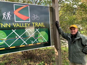Gord Pennington, of Simcoe, and other boosters of the Lynn Valley Trail, welcome the suggestion that the 10-kilometre walking trail may be of limited use as a utility corridor for county utilities. – Monte Sonnenberg