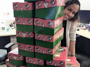 Look for the Operation Christmas Child shoeboxes at local locations this week.
-Rebecca Moses