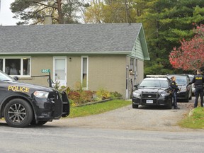 Members of the Ontario Provincial Police were stationed outside the home of Norfolk gunsmith Rodger Kotanko, 70, of Port Ryerse Road west of Port Dover Thursday morning. Friends, neighbours and a witness report Kotanko was shot Wednesday as members of the Toronto Police Service executed a firearms search warrant at his home.