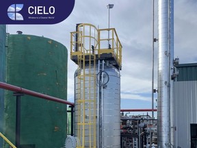 Cielo wants to start construction immediately for its scalable biofuel facility in Fort Saskatchewan. The plant is set to be operational by this spring. Photo courtesy Cielo/Twitter