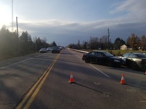 OPP used spike belts and closed a portion of Highway 17 Monday to stop a speeding motorist.