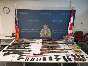The weapons taken by the RCMP. (supplied photo)