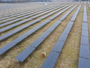 On Tuesday, Nov. 9, Shell Canada and Tennessee-based partner Silicon Ranch announced their intention to install a 58-megawatt solar farm at the Scotford site in Strathcona County. The project is expected to provide 20 per cent of the refinery's energy needs. Photo courtesy of Silicon Ranch