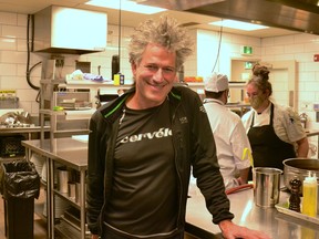 Cook-book author and former Food Network host Bob Blumer is the Stratford Chefs School’s Writer in Residence from Nov. 9-19, during which time he’s giving students a crash course on writing recipes for publication with flair and personality. Galen Simmons/The Beacon Herald/Postmedia Network