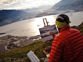 Artist and filmmaker Cory Trepanier paints en plein air in the Canadian Arctic. An exhibition featuring his work and passion for the environment is being hosted at Science North.