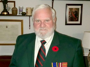 Retired chief warrant officer Robert Gagnon was one of 97 active and former Canadian Forces members invested into the Order of Military Merit last week. (SUBMITTED PHOTO)