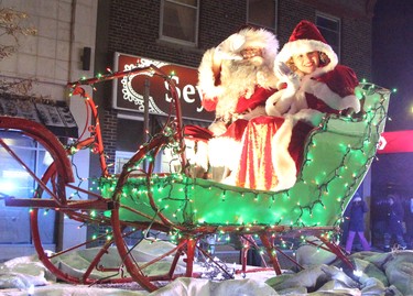 This year, Santa Claus was accompanied by Mrs. Claus for the annual Christmas parade through Downtown Timmins held Saturday night.

RON GRECH/The Daily Press