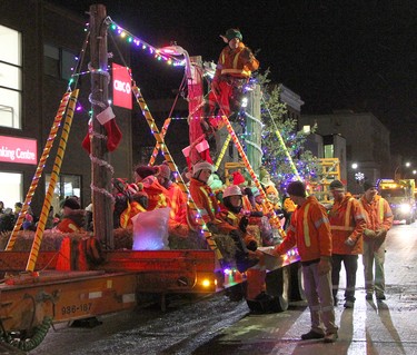 The float entered by Ontario Power Generation was voted by the parade judges as "Best In Theme" during the Timmins Santa Claus Parade held Saturday night.

RON GRECH/The Daily Press