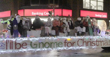 Cochrane District School Services Administration Board got punny with its entry in the 2021 Santa Claus Parade held in Downtown Timmins Saturday night.

RON GRECH/The Daily Press