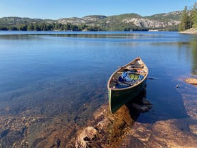 OSA Lake, pictured here on a sunny September afternoon, is one of the most coveted lakes to visit and camp on in Killarney Provincial Park. Beginning later this month, paddlers planning backcountry trips will be able to reserve individual campsites in the park.