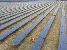 On Tuesday, Nov. 9, Shell Canada and Tennesse-based partner Silicon Ranch announced their intention to install a 58-megawatt solar farm at the Scotford site in Strathcona County. The project is expected to provide 20 per cent of the refinery's energy needs. Photo supplied by Silicon Ranch.