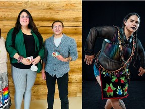 Left to right: Shayla Hourie (Naongashiing), Dee Jourdain (Couchiching), Kieran Davis (Lac Seul) and Melody McKiver (Lac Seul) were selected to the inaugural Grand Countil Treaty #3 LGBTQ2S+ Council on Nov. 10.