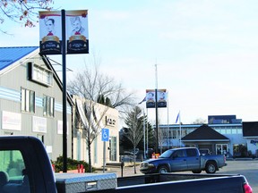 New veteran banners were installed on Huron Street, also known as Veterans Way, on Nov. 8. (Supplied by Devon Legion)