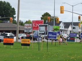 North Bay council will vote Nov. 30 on a bylaw regulating election signs - municipal, provincial and federal - in the city.
Nugget File Photo
