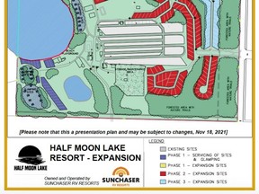 Sunchaser RV Resorts will host a public meeting concerning its expansion plans for Half Moon Lake Campground and RV Resort on Thursday, Nov. 25 at 7 p.m. at South Cooking Lake Recreational Hall at 22106 South Cooking Lake Rd. Graphic Supplied