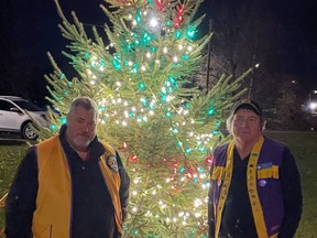 Parade chairs Matt Suckel and Jim McEachren are preparing for the Waterford Lions Club's first night time Christmas parade. CONTRIBUTED