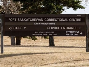 The Fort Saskatchewan Correctional Centre, as photographed on April 21, 2021. Photo by IAN KUCERAK / Postmedia.