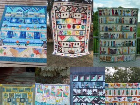All of the quilts on display in MacGregor. (supplied photo)