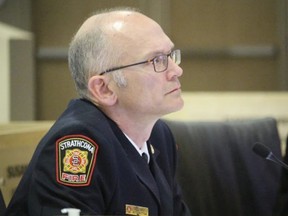 As part of the 2022 budget deliberations, fire chief Jeff Hutton requested the addition of 12 full-time firefighter positions. Lindsay Morey/News Staff/File