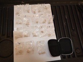 Belleville police released this image of drugs seized Thursday by Project Renewal officers.