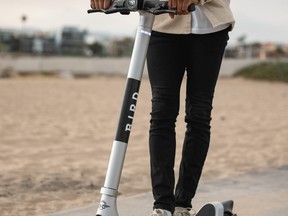 Bird Canada has approached the City of Leduc to launch an e-scooter program next spring. (Bird Canada)