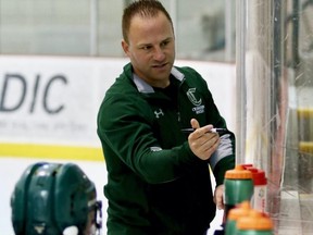 Adam Manah was dismissed of his duties as head coach and GM of the Sherwood Park Crusaders on Friday. Photo courtesy Target Photography