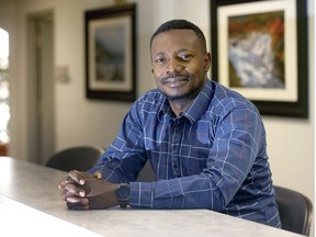 Charles Odame-Ankrah, president of the Ghanaian-Canadian Association of Calgary and community leader who helped coordinate COVID-19 vaccine outreach in northeast Calgary. DARREN MAKOWICHUK/POSTMEDIA